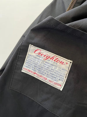 60s 70s US Navy Light Jacket Black - M