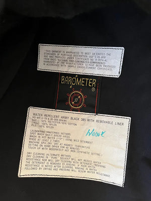 Veste légère US Navy années 80 noire - L/XL