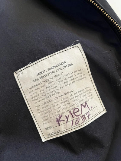 80s US Navy Light Jacket Black - L/XL