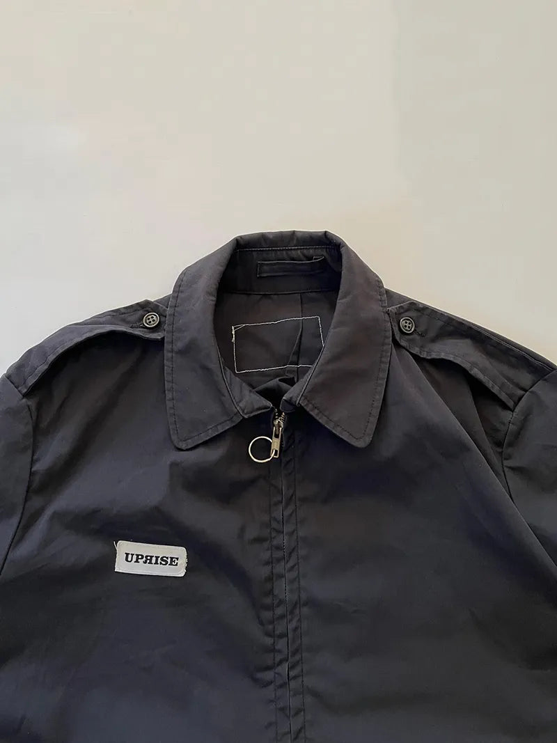 80s US Navy Light Jacket Black - L/XL