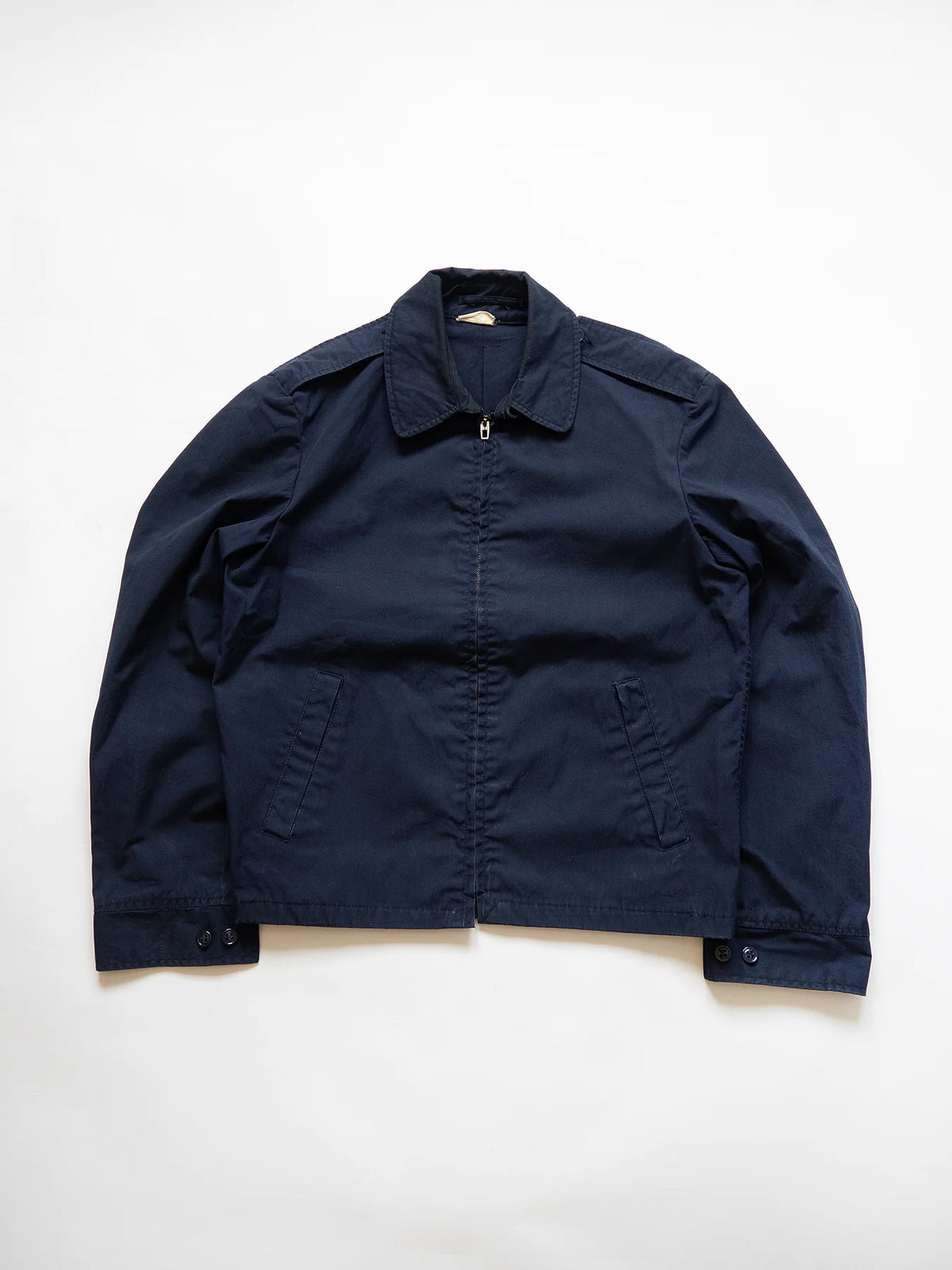 Giacca USAF vintage blu navy, vista frontale intera