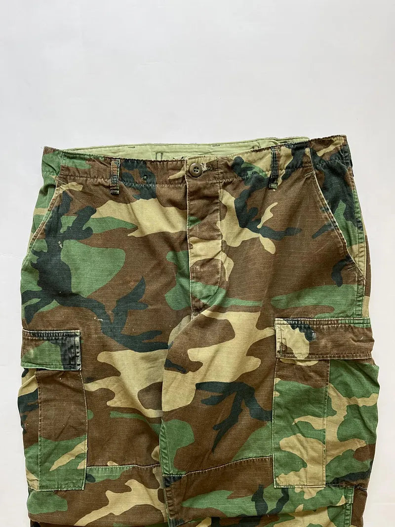 80s Woodland Cotton US Army Pants - M Short