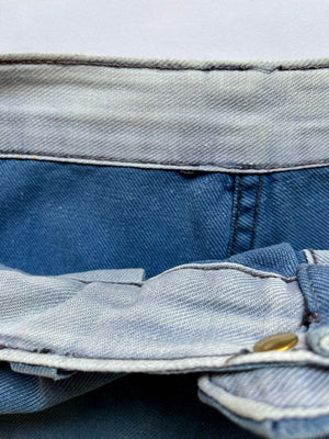 1950s Work pants moleskine blue 32x30